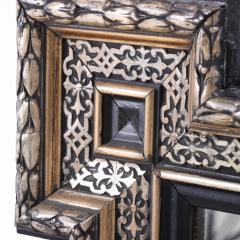 A French Baroque style black silver leaf mirror frame C 1890  - 4153514