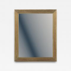 A French Brass Bistro Mirror 19th C  - 4104343