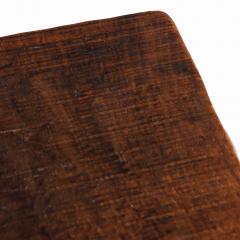 A French Brutalist style Elm and Iron Console Occasional Table C 1950  - 4456355