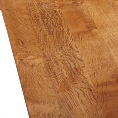 A French Brutalist style solid oak dining table C 1950  - 4706069