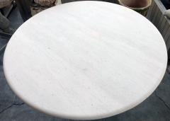 A French Carved Limestone Circular Table on a Baluster form Base - 3476855