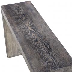 A French Dark Cerused Oak Console Table C 1975  - 4429691