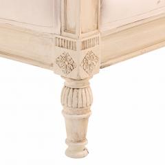 A French Directoire Style Painted and Carved Queen Bed C 1950  - 4580669