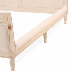 A French Directoire Style Painted and Carved Queen Bed C 1950  - 4580670
