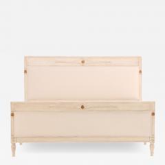 A French Directoire Style Painted and Carved Queen Bed C 1950  - 4583102