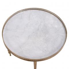A French Directoire Style Round Brass Occasional Table C 1945  - 4338250