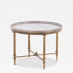 A French Directoire Style Round Brass Occasional Table C 1945  - 4344206