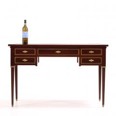A French Directoire style Leather Top Mahogany Writing Desk C 1950  - 4338239