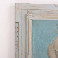 A French Directoire style Painted Trumeau Mirror C 1900  - 4020220
