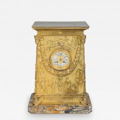 A French Empire Ormolu Bronze Mantle Clock after Percier et Fontaine - 3373570