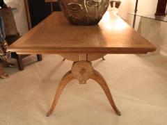 A French Extendable Limed Oak Dining Table circa 1950 - 3904509