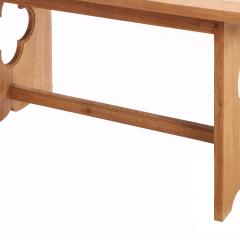 A French Gothic Style Solid Oak Dining Table C 1940  - 4452739