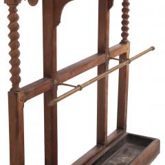 A French Gothic style Twisted Oak Hall Rack C 1870  - 4541053