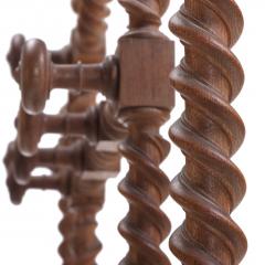 A French Gothic style Twisted Oak Hall Rack C 1870  - 4541057