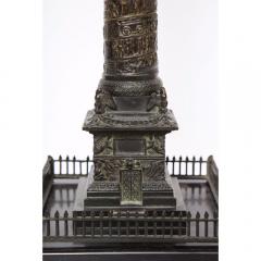 A French Grand Tour Bronze of the Place Vendome in Paris 19th Century - 1111023