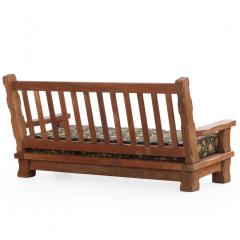 A French Heavy Oak Brutalist style Open Arm Sofa Frame C 1960  - 4648879