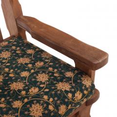 A French Heavy Oak Brutalist style Open Arm Sofa Frame C 1960  - 4648880