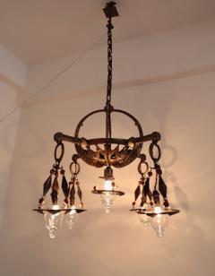 A French Iron Chandelier circa 1930 - 4391627