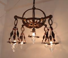 A French Iron Chandelier circa 1930 - 4391628