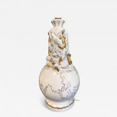 A French Lamp Base Art Deco figures around a globe  - 4169106