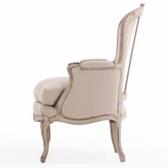 A French Louis XV Painted Carved Bergere C 1920  - 4556257