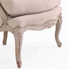 A French Louis XV Painted Carved Bergere C 1920  - 4556261