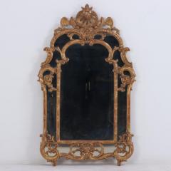 A French Louis XV Style Carved and Giltwood Mirror C 1940  - 3765503