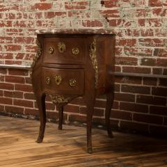 A French Louis XV style Marquetry night stand side cabinet circa 1940 - 2033562