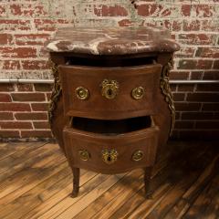 A French Louis XV style Marquetry night stand side cabinet circa 1940 - 2033612