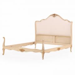A French Louis XV style Painted Full Size Bed C 1930  - 4598345
