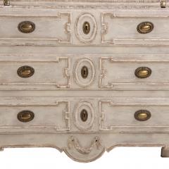 A French Louis XV style Painted Slant Front Desk 18th C  - 4427400