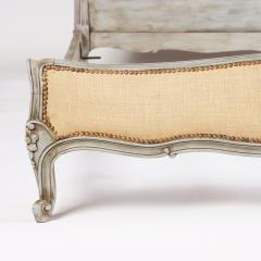 A French Louis XV style Queen size painted bed circa 1940  - 2500692