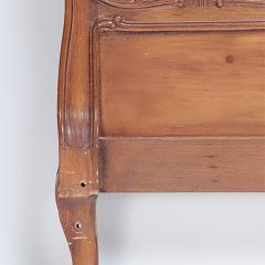 A French Louis XV style king size cain head board with carved crest Circa 1940  - 3013573