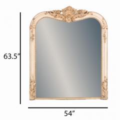 A French Louis XV style painted and gilt mirror 19th C  - 4211572