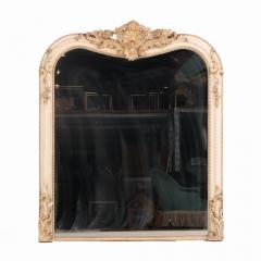 A French Louis XV style painted and gilt mirror 19th C  - 4211575