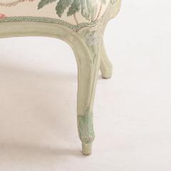 A French Louis XV style painted and upholstered settee C 1900  - 3941311