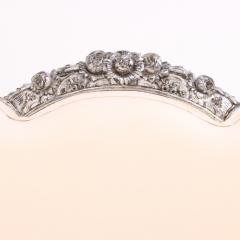 A French Louis XV style silver leaf carved settee C 1930  - 4456288