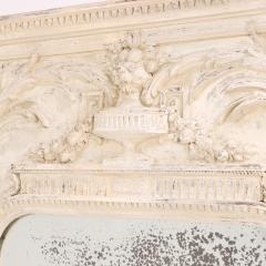A French Louis XVI Style Carved Trumeau Mirror late 19th C  - 4329234