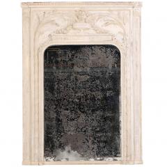A French Louis XVI Style Carved Trumeau Mirror late 19th C  - 4329236