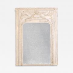 A French Louis XVI Style Carved Trumeau Mirror late 19th C  - 4329370