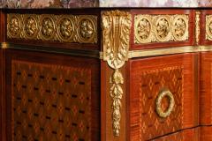 A French Louis XVI Style Ormolu Mounted Marquetry and Parquetry Commode - 2704357