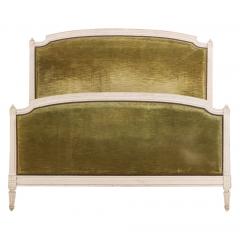 A French Louis XVI Style Painted Full Size Bed C 1940  - 4442023