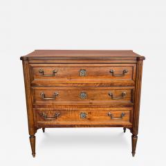 A French Louis XVI Style Walnut 3 Drawer Chest - 3728182