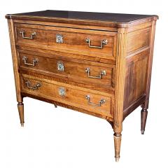 A French Louis XVI Style Walnut 3 Drawer Chest - 4026396