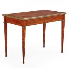 A French Louis XVI style Leather Top Bureau Plat Writing Desk C 1920  - 4328734