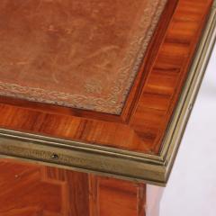 A French Louis XVI style Leather Top Bureau Plat Writing Desk C 1920  - 4328738