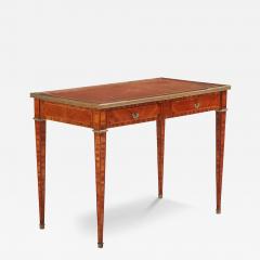 A French Louis XVI style Leather Top Bureau Plat Writing Desk C 1920  - 4328854