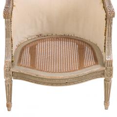 A French Louis XVI style Painted Bergere Chair C 1880  - 4439328