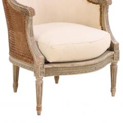 A French Louis XVI style Painted Bergere Chair C 1880  - 4439329