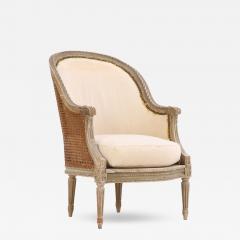 A French Louis XVI style Painted Bergere Chair C 1880  - 4439545
